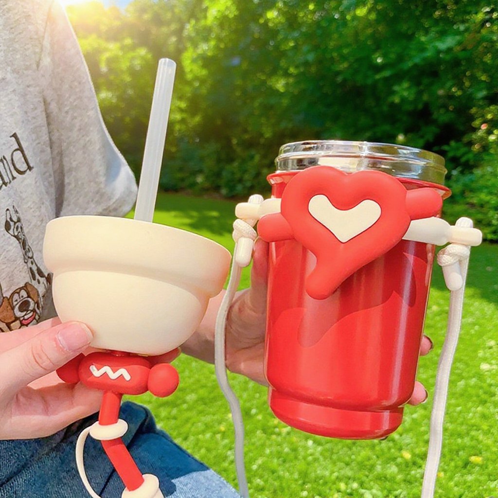 316不鏽鋼便攜愛心保溫杯