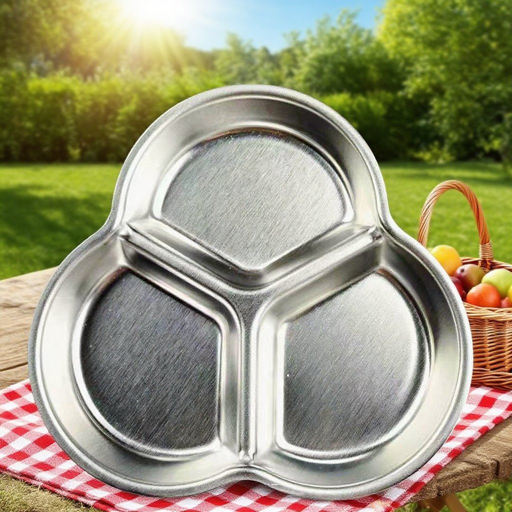 위생적인 스테인리스 소스 그릇 클로즈업