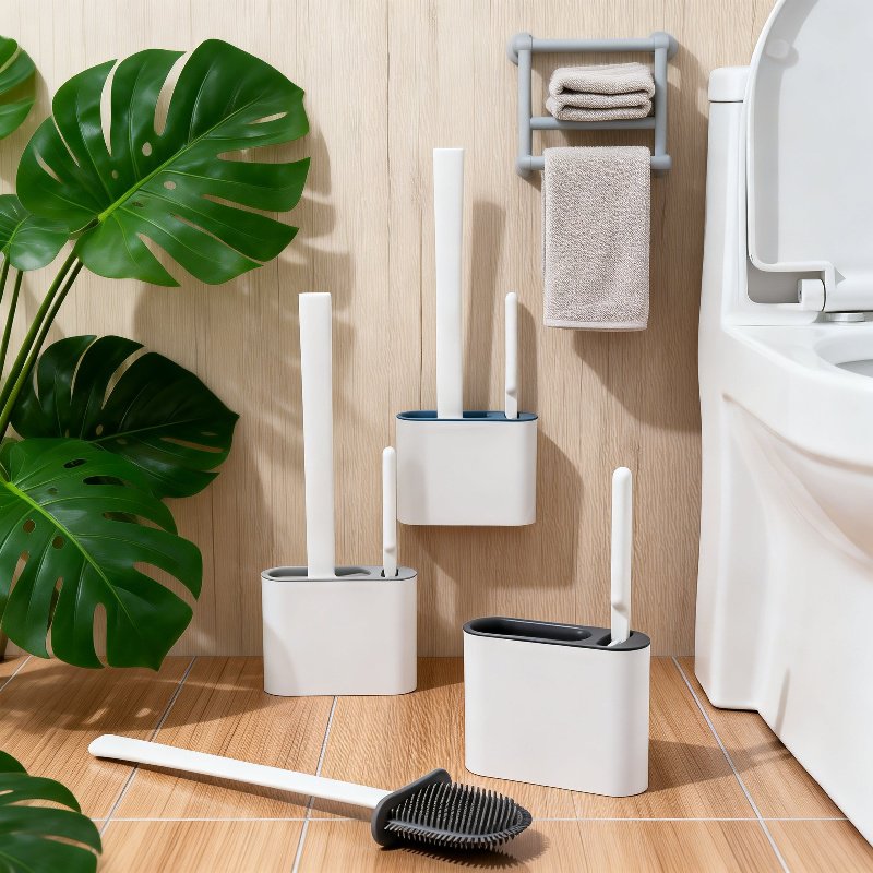 Flexible toilet brushes for effective cleaning