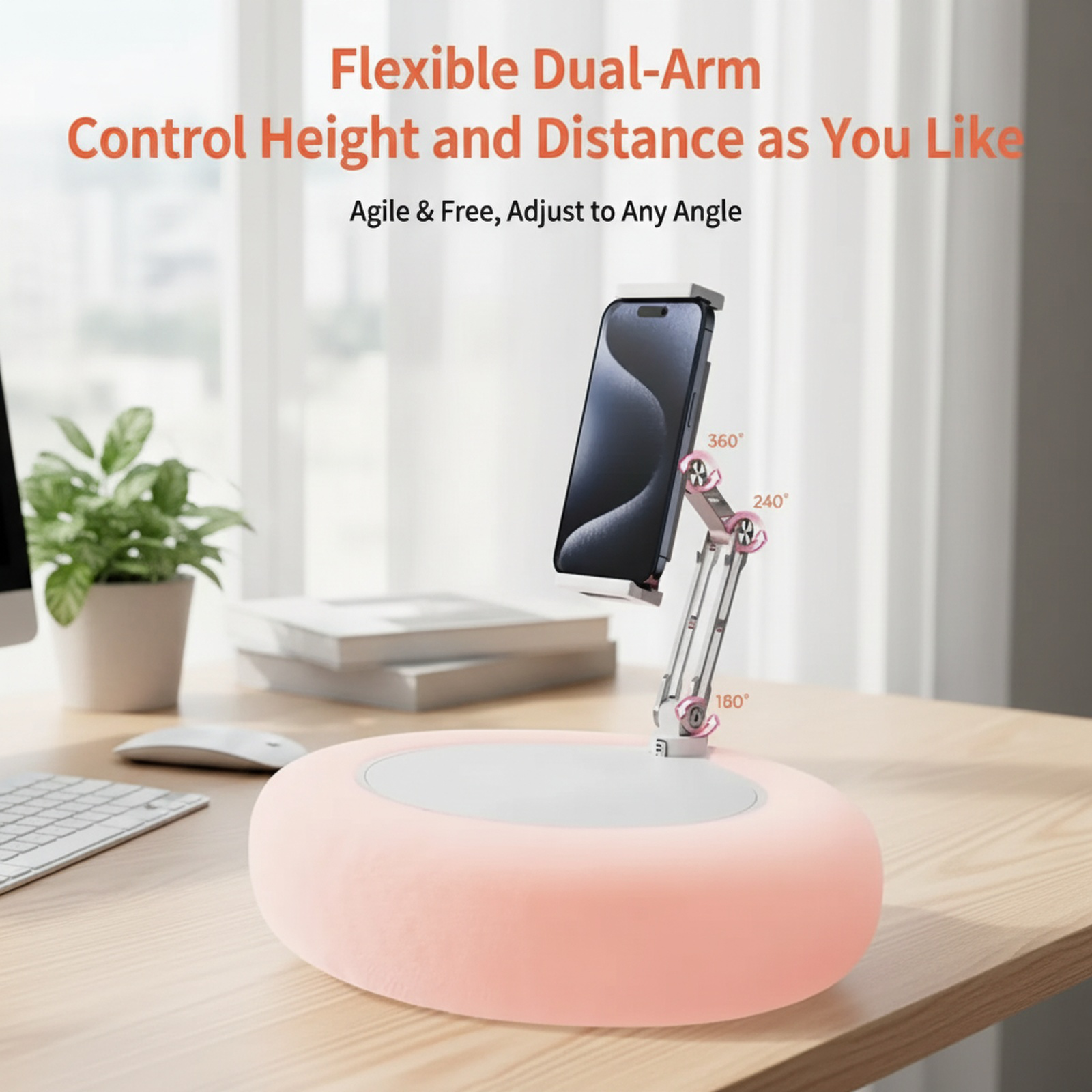 Plush Pillow Phone Stand Universal Tablet Holder Foldable Lazy Bracket