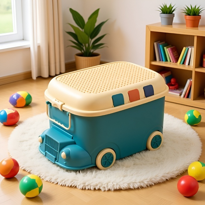 Niedliche Lokomotive Spielzeug-Aufbewahrungsbox