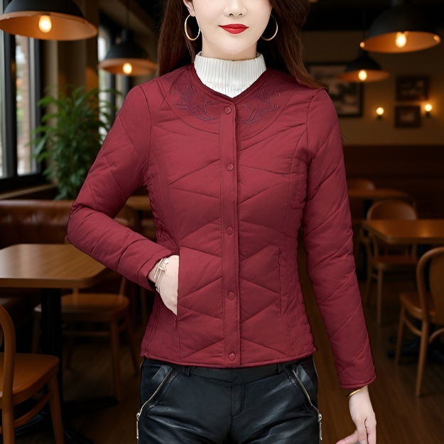 두껍게 패딩 여성 숏 슬림핏 코트 안감 빅 사이즈 워머 라이트 패딩 엄마옷 가을 겨울 신상