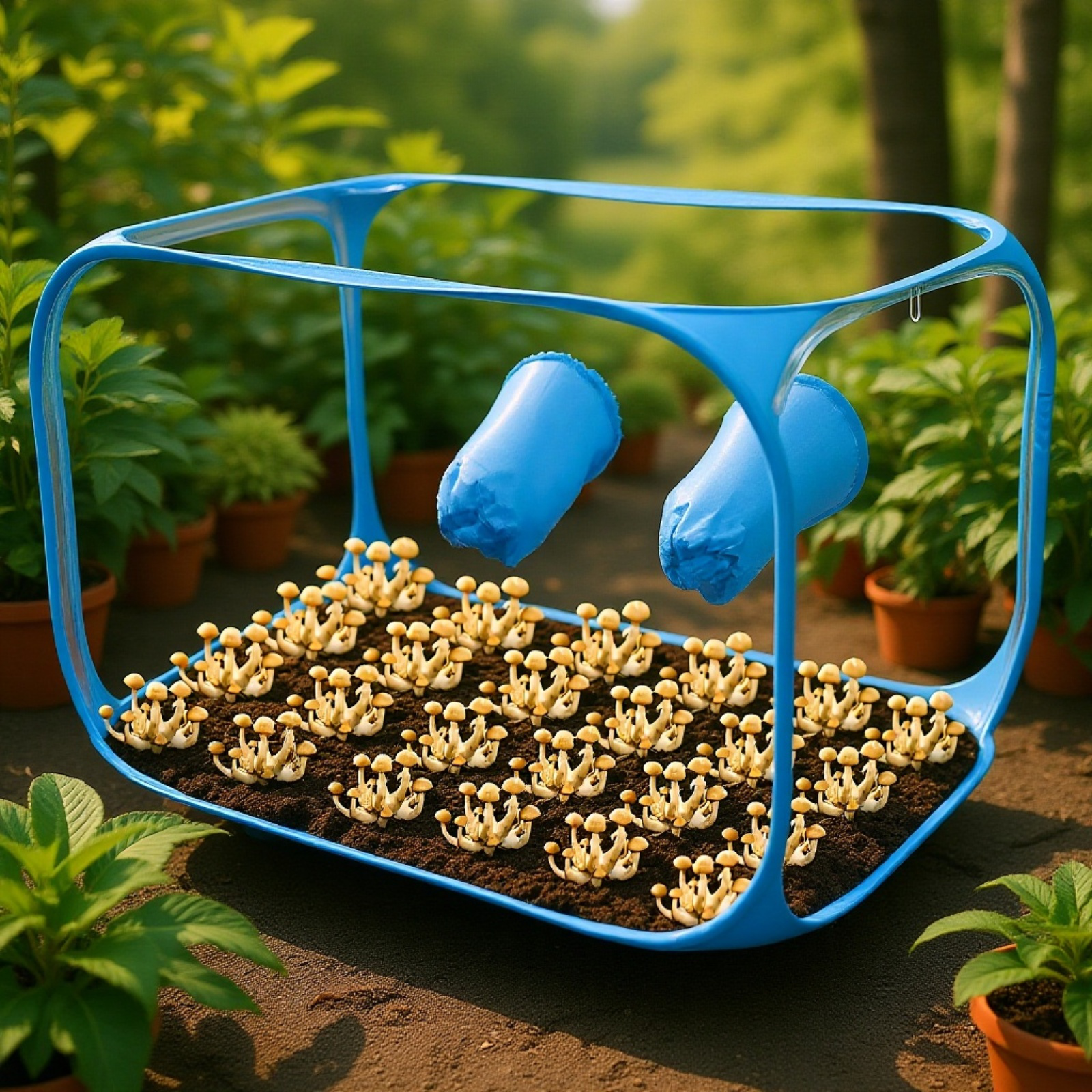 Platzsparende Pilzzuchtlösung für die eigene Küche