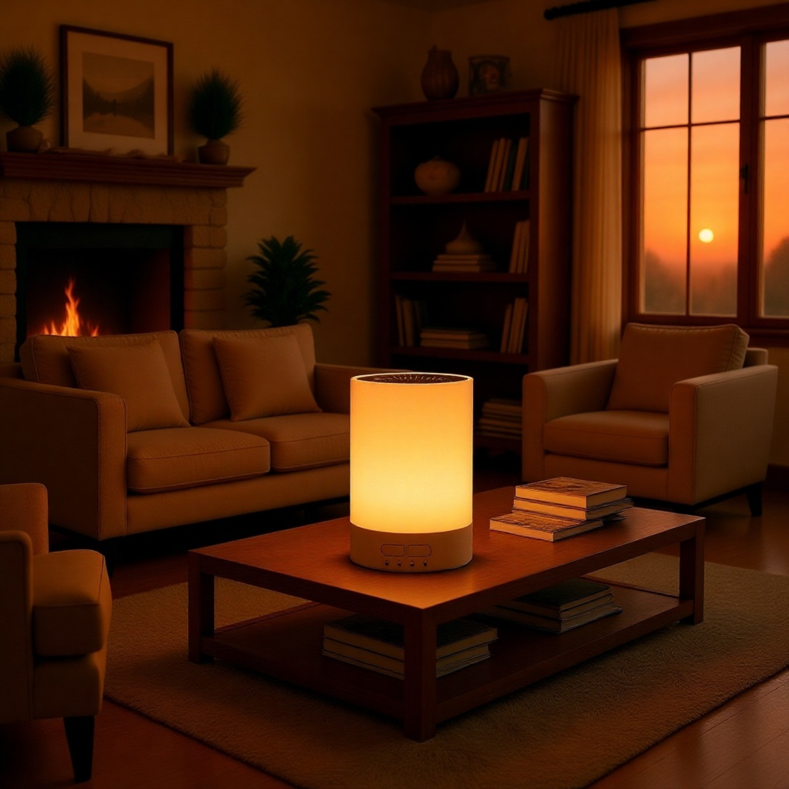 가정용 미니 가습기 무음침실 가습기 컬러 우드 Usb 디퓨저 가습기