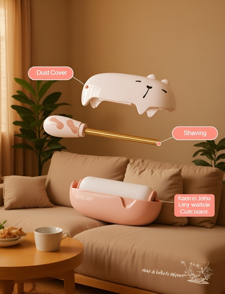 Easy-to-use lying bear lint roller for everyday cleaning