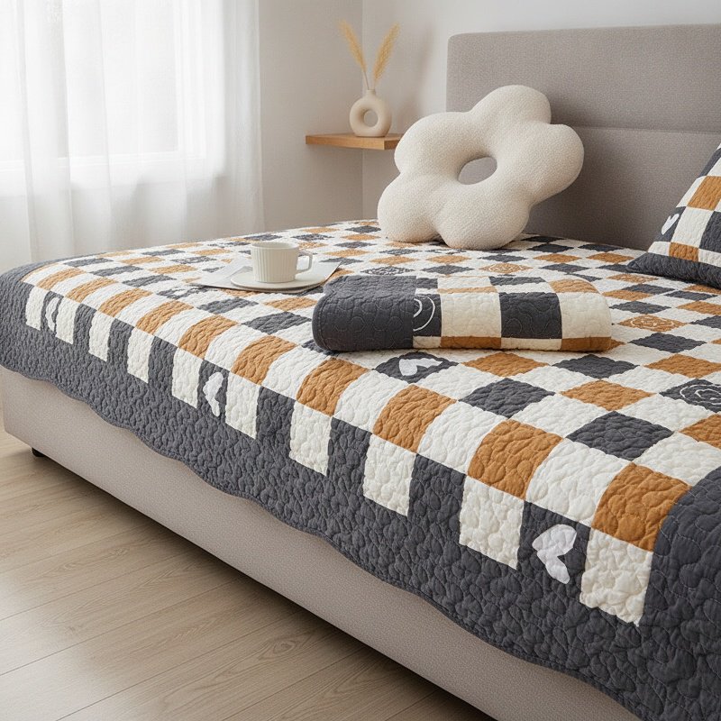 Slip-resistant cushion cover for living room décor