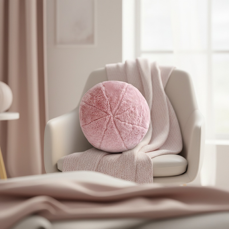 Coussin moderne tricoté en fourrure de lapin pour canapé, décoration d'intérieur