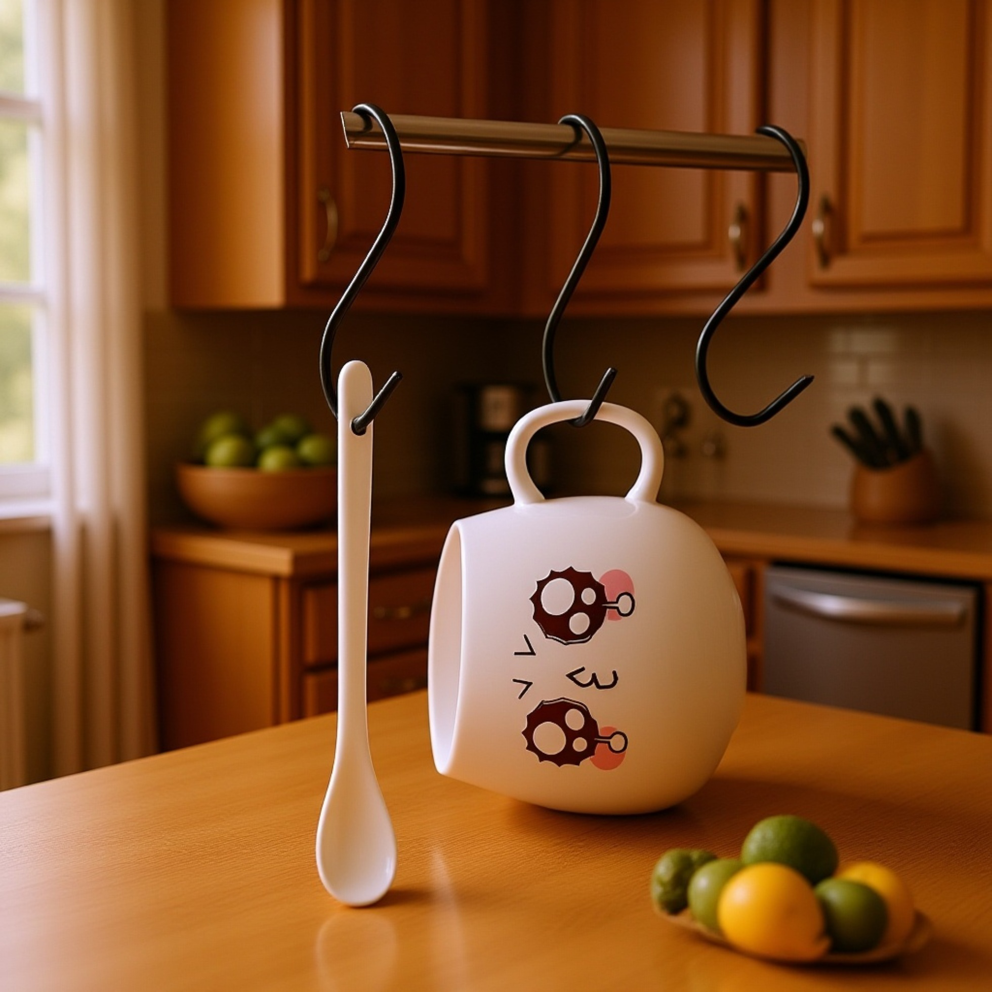 S型掛鉤懸掛鍋具效果圖