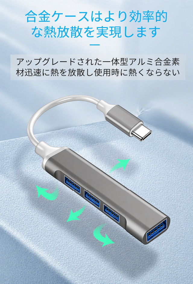 SDカードリーダー機能付きType-Cハブ
