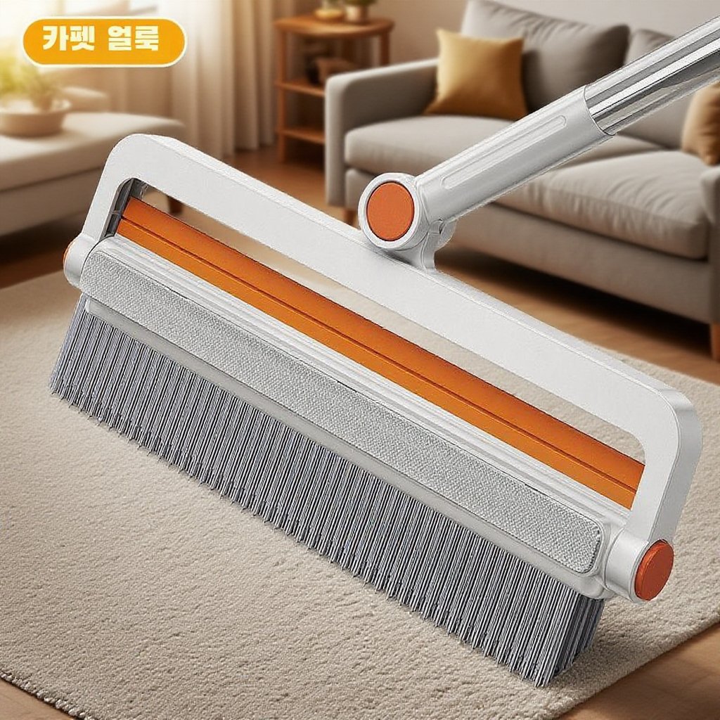 무사각 욕실 청소 브러시 긴 손잡이 바닥 브러시