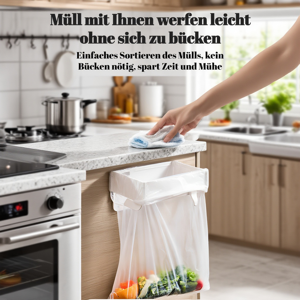 Wand-montiert faltbare trash rack haushalt schrank tür bad küche desktop falten lagerung trash bag h