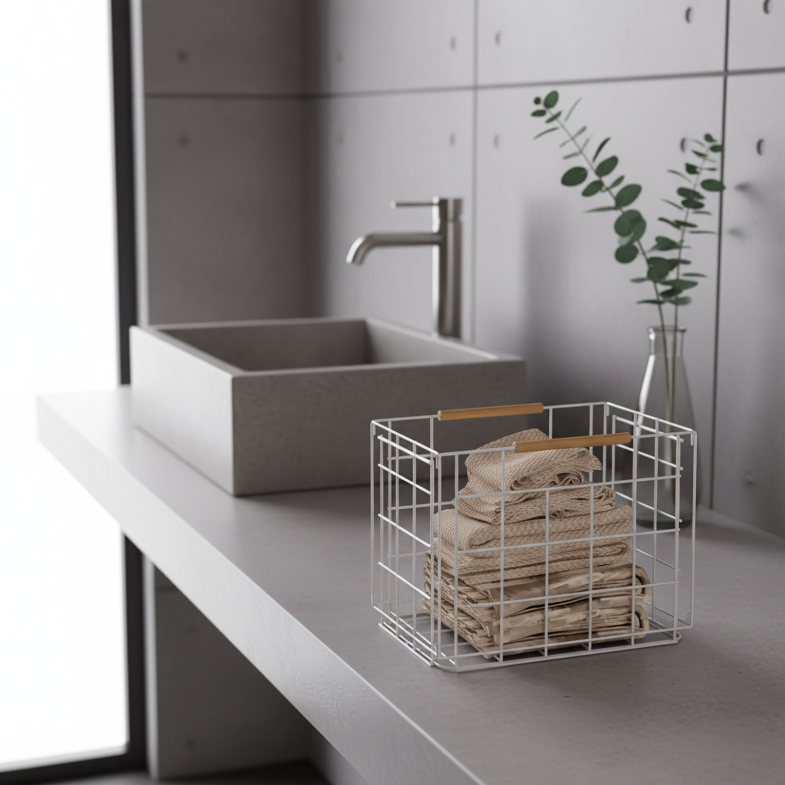 Nordic Style Household Double-Layer Removable Dirty Clothes Basket