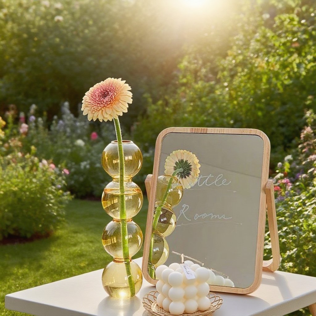 リビングに映えるおしゃれなバブル花瓶