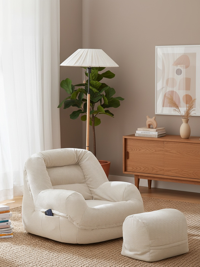 Tatami Relax-Sessel mit weichem Stoffbezug