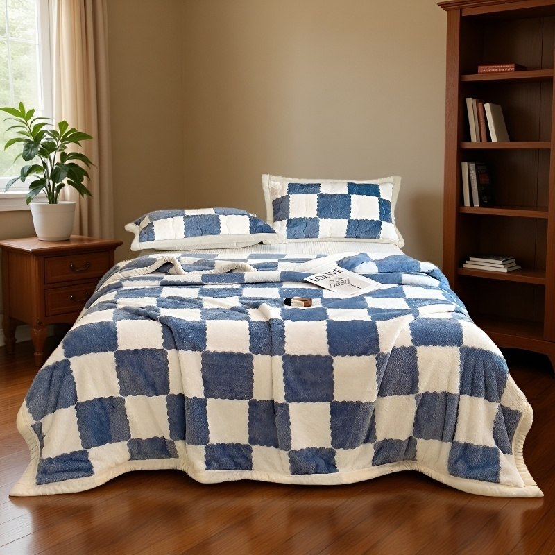 Manta multifuncional de doble cara para el hogar, cómoda y cálida, no destiñe