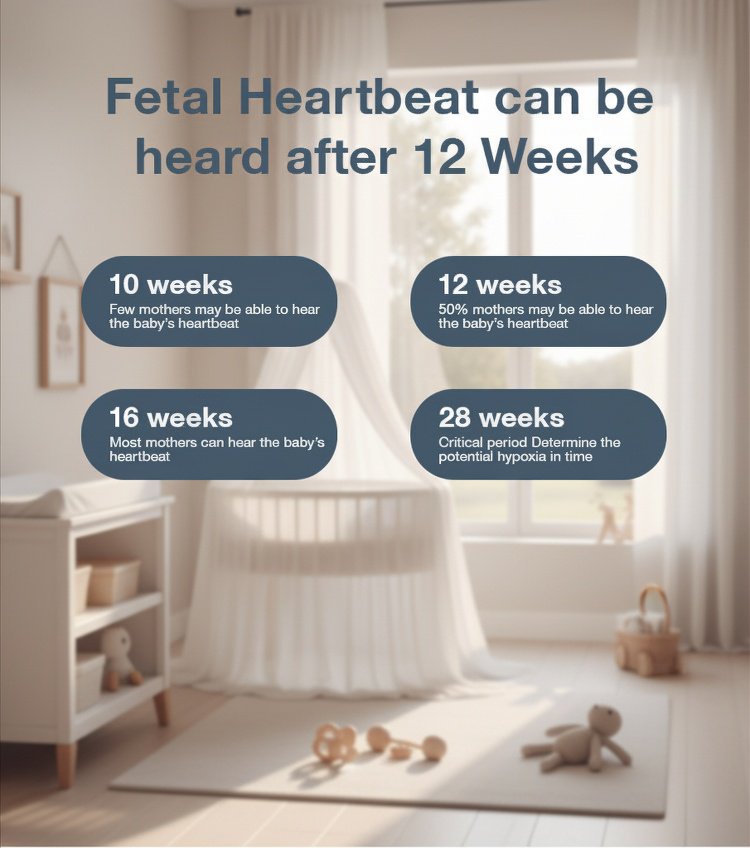 Digital fetal heart rate monitor for pregnant women