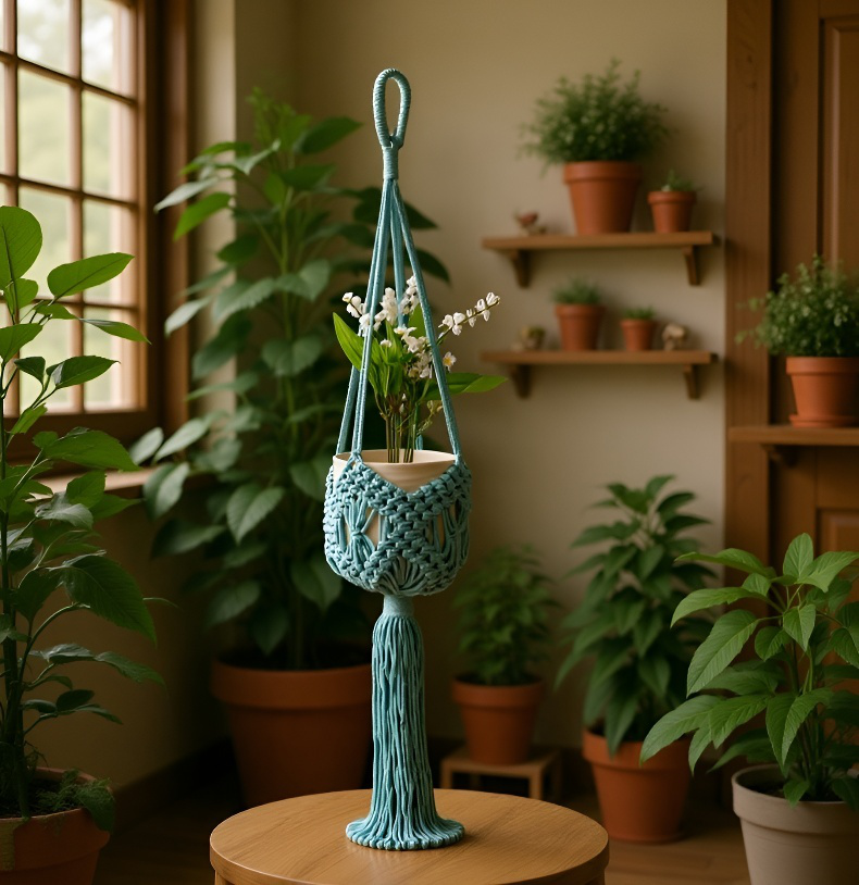 インテリアのアクセントになる園芸用吊り下げ花鉢