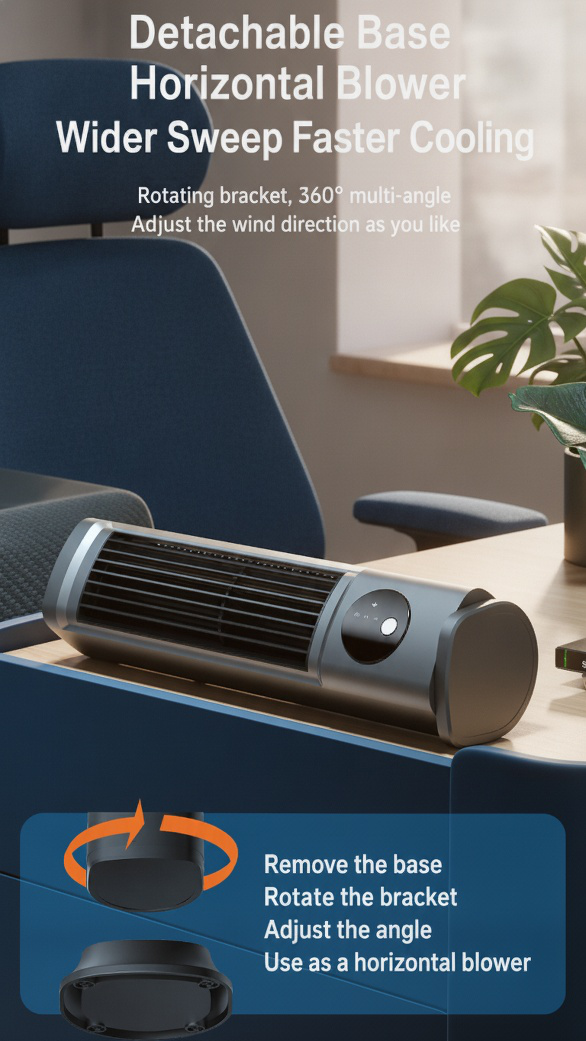 Energy-efficient small table fan