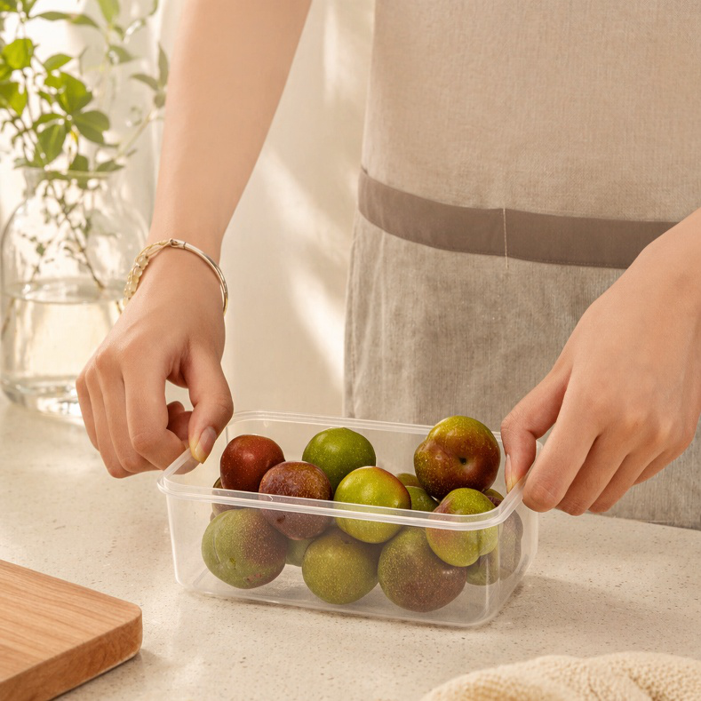 Caja de almacenamiento doméstica con tapa y sellado para clasificar