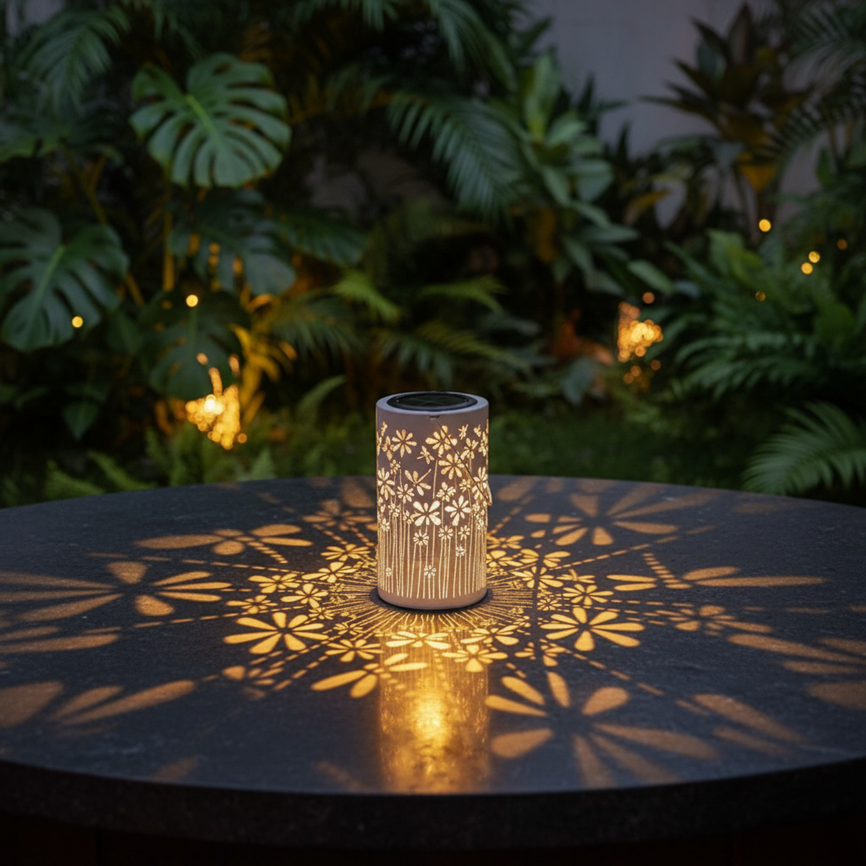 Nachhaltige LED-Gartenleuchte in Libellenform