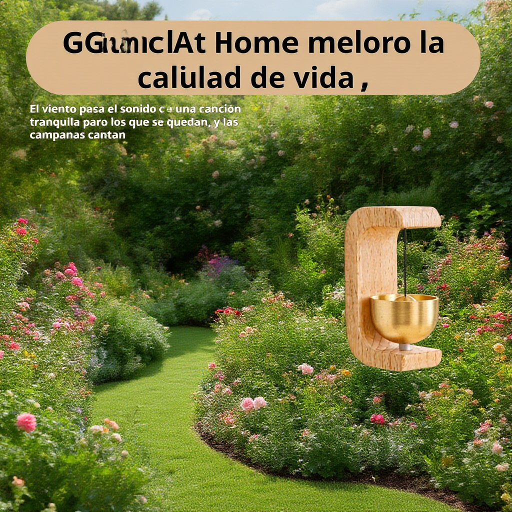 Campanilla de viento creativa de dopamina de latón para colgar en el dormitorio