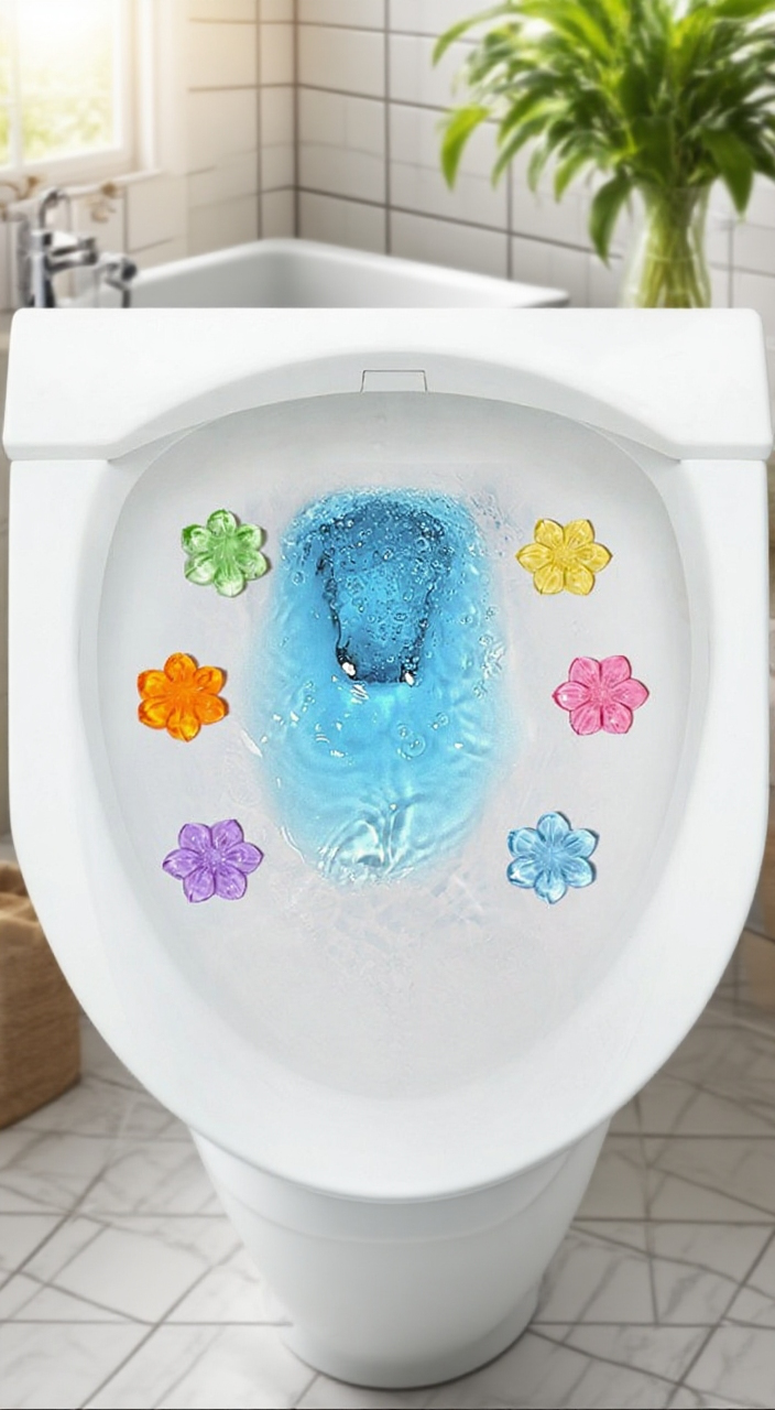 꽃 향기 나는 변기 세정제 패키지