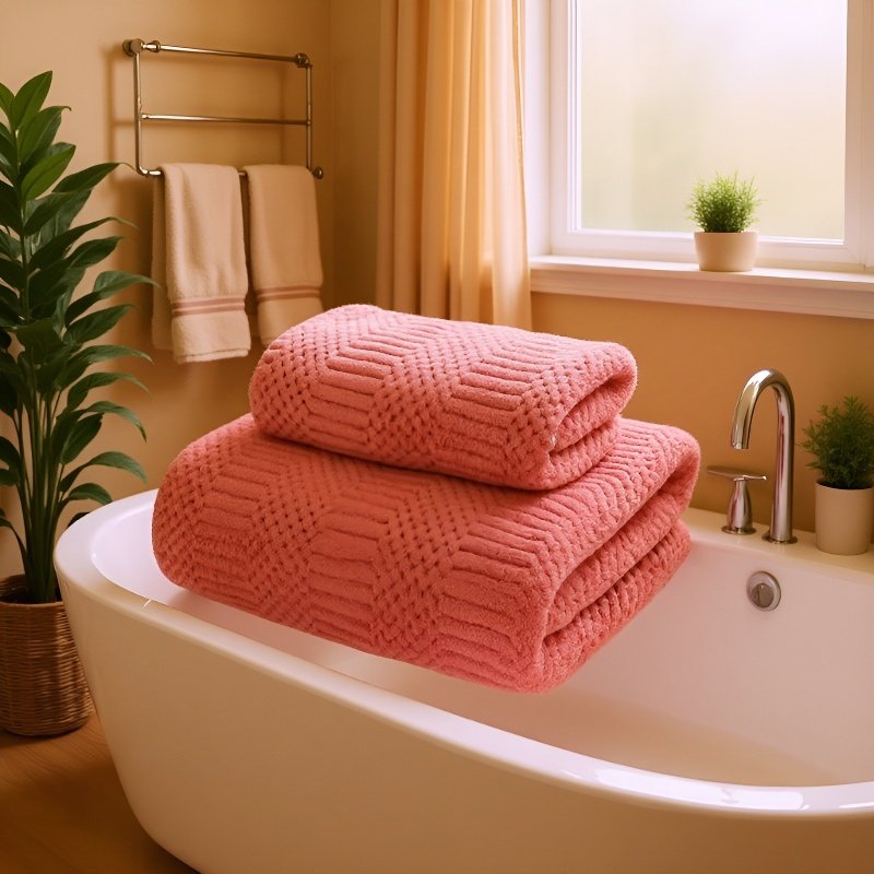 산호 양털 흡수성 두꺼운 성인용 세수타월