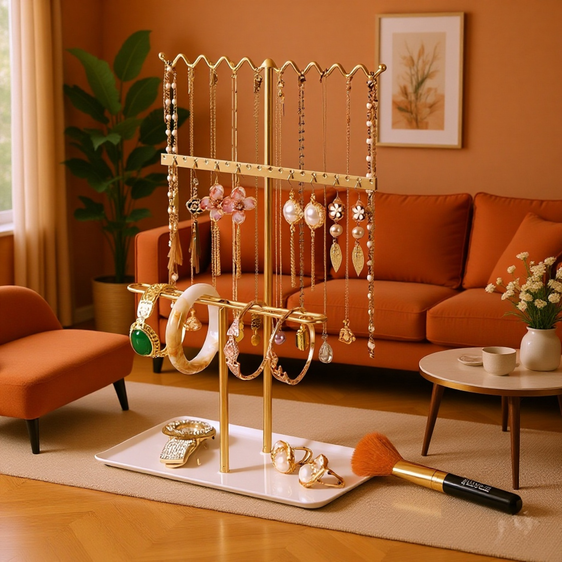 ジュエリースタンド ネックレス・ブレスレット・リング・ピアス収納ディスプレイ