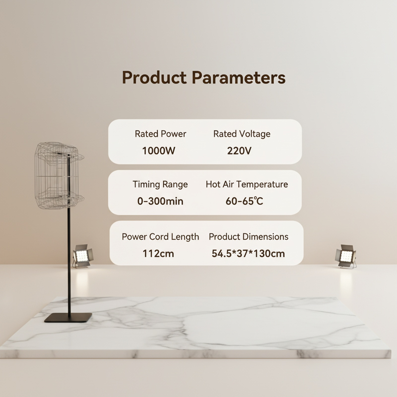 Foldable Clothes Dryer Dehumidifying Drying UV Sterilization