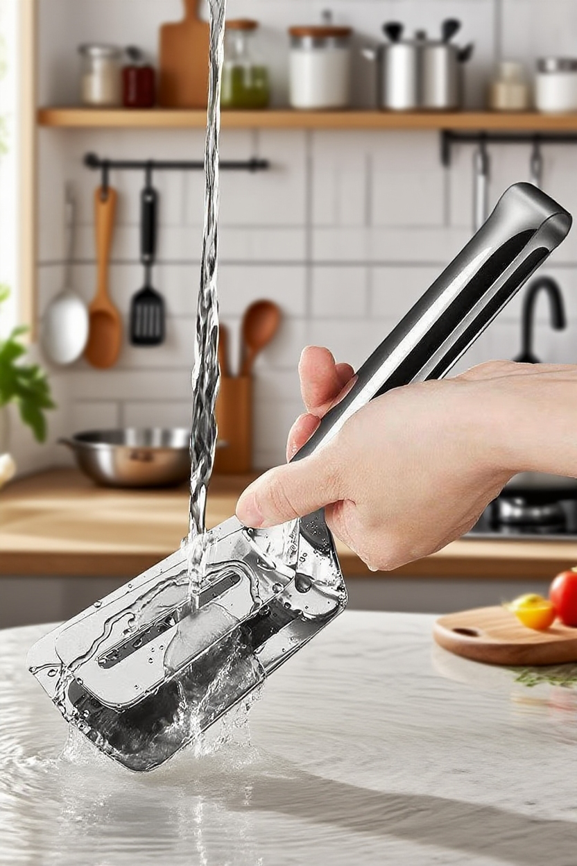 Kuchyňská obracečka při obracení palačinky