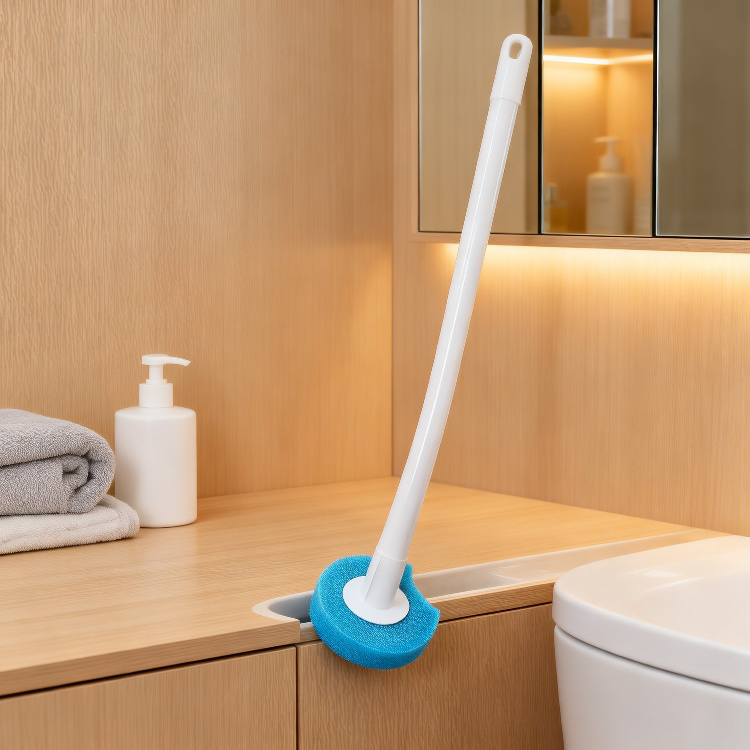 家庭用浴室壁掛け式掃除ブラシ。隅々まで汚れを落とすのに最適。