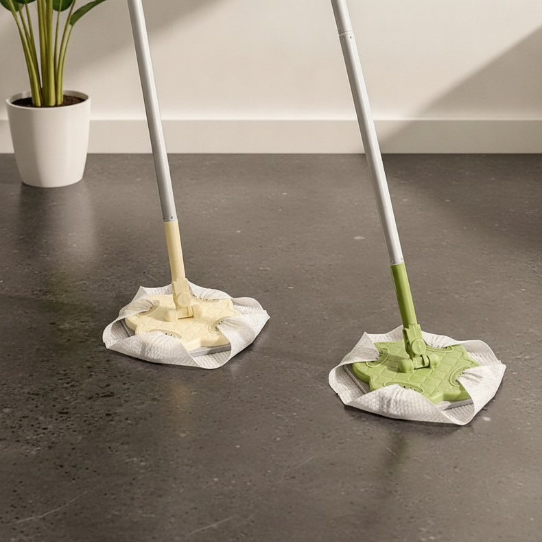 Small Flat Mop with Disposable Cleaning Pads