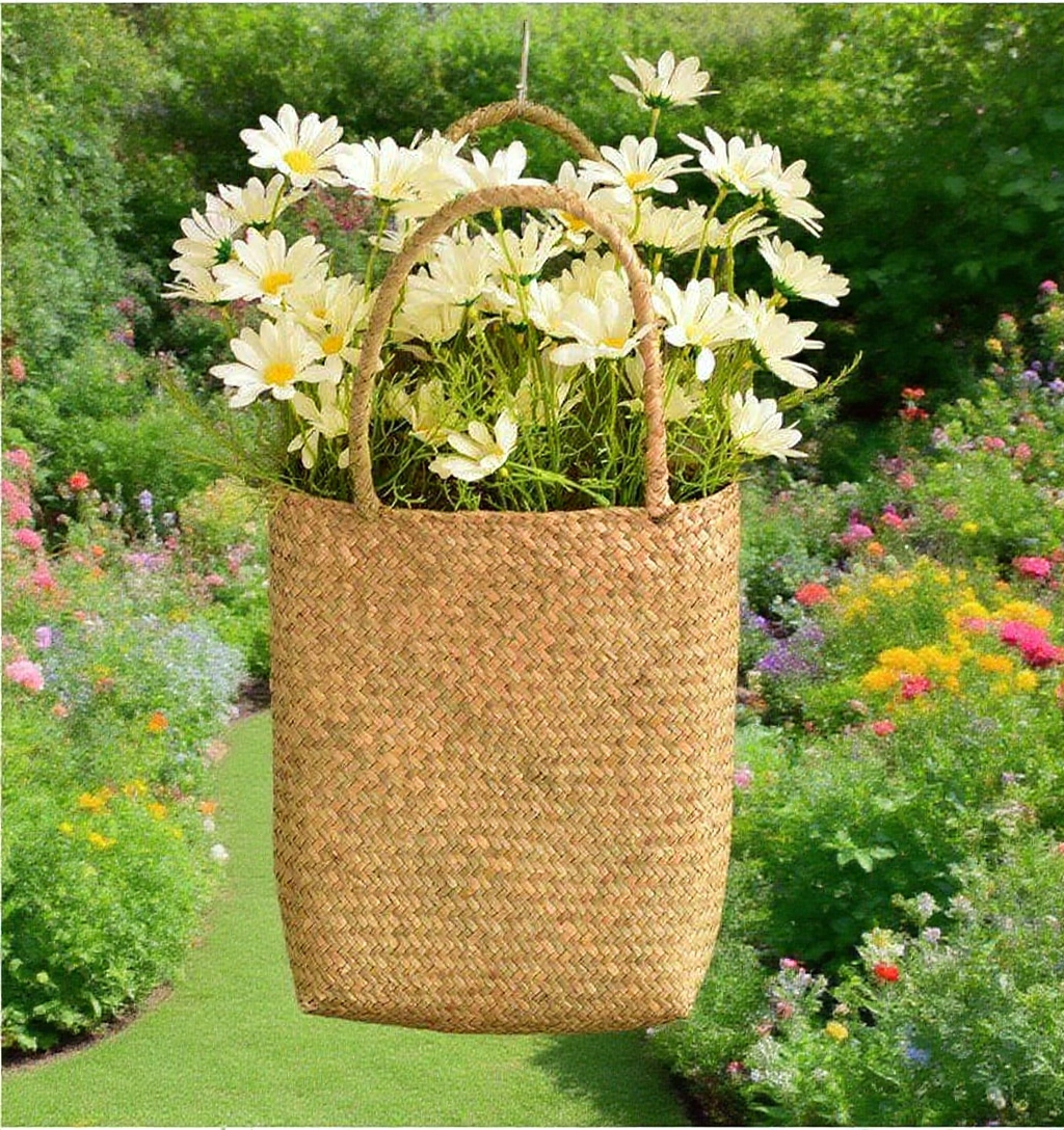 Ekologická taška z mořské trávy na květiny