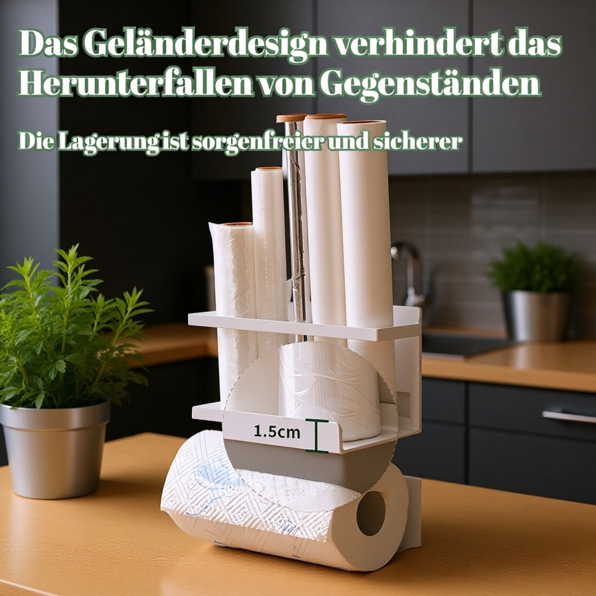 Magnetisches Regal für bessere Küchenorganisation