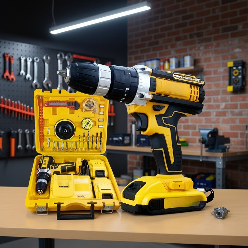 24Vバッテリー工具セット、電動ドリル付き