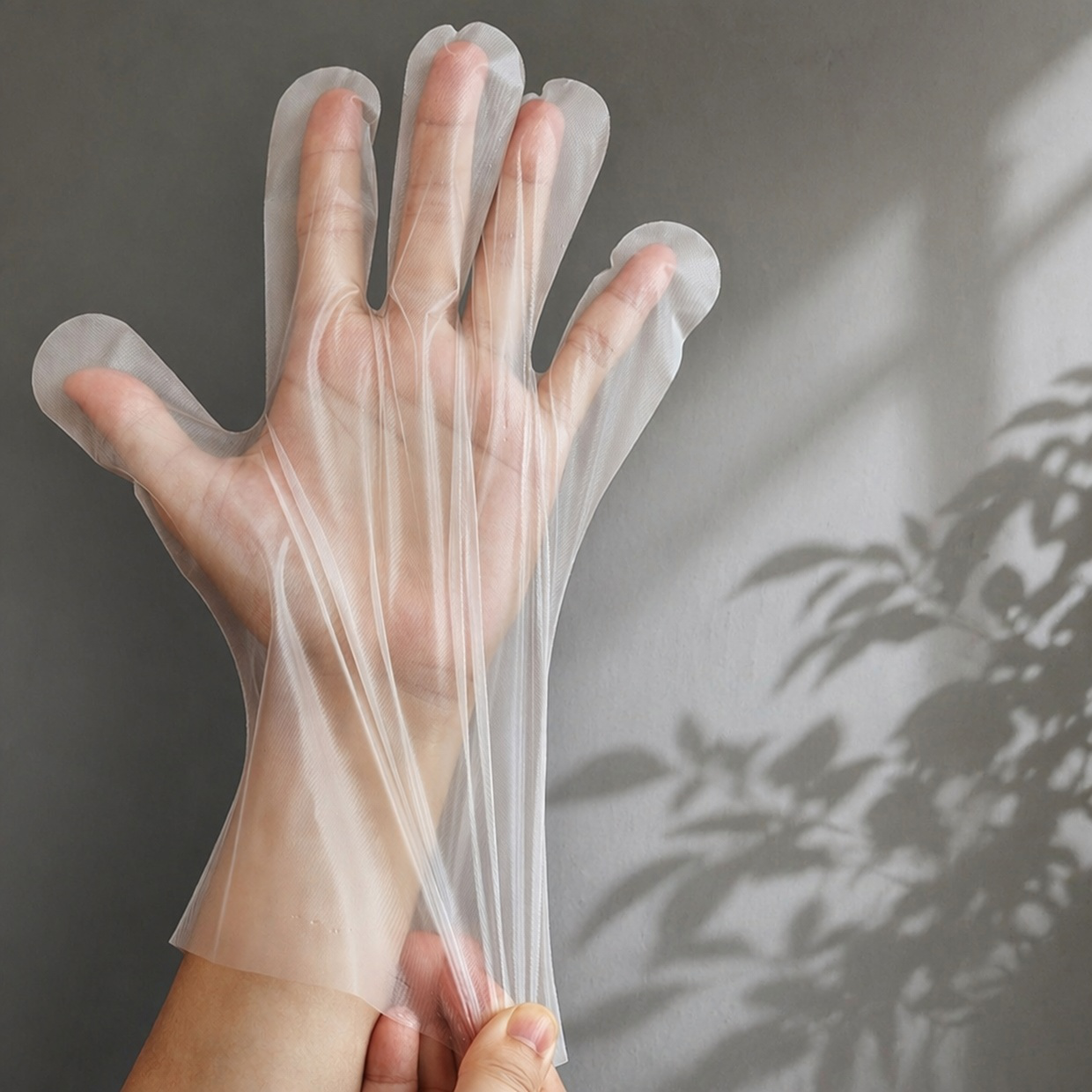 Lebensmittelechte, verdickte Einweg-CPE-Handschuhe, einzeln verpackt