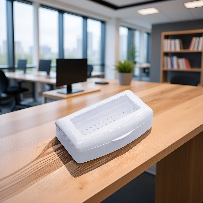 Caja de almacenamiento para desinfección de uñas de gran capacidad