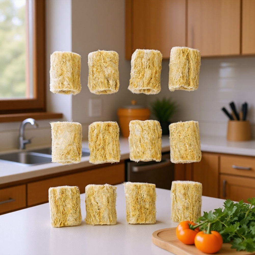 水耕栽培用に使用される綿プラグのイメージ