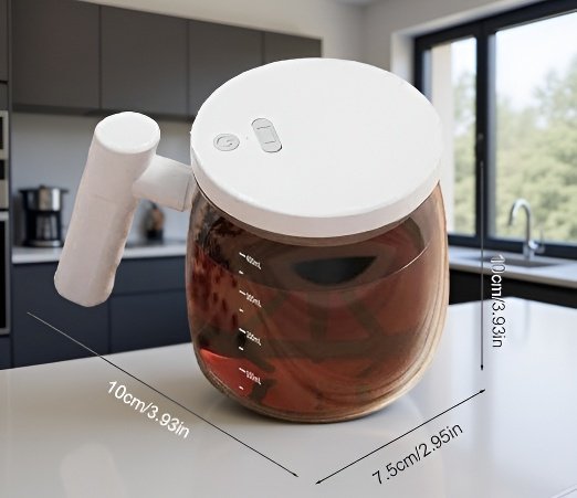 Innovative self-stirring coffee mug for tea and beverages