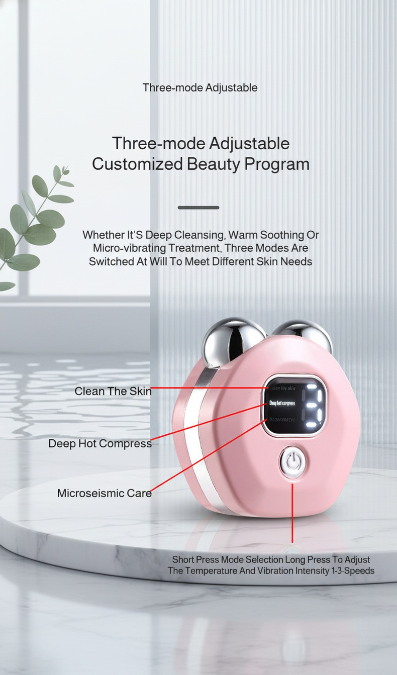 Compact EMS roller massager for professional results