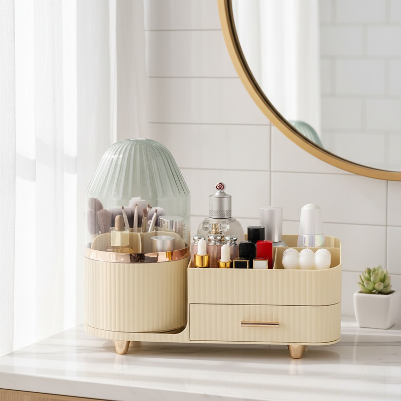 Boîte de rangement de bureau anti-poussière