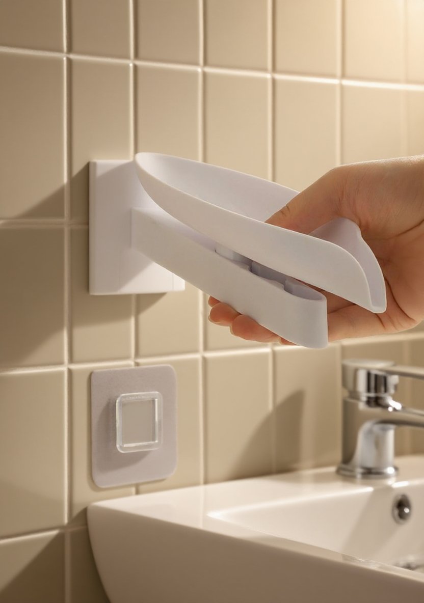 물빠짐 걱정 없는 비누통의 바닥 디자인