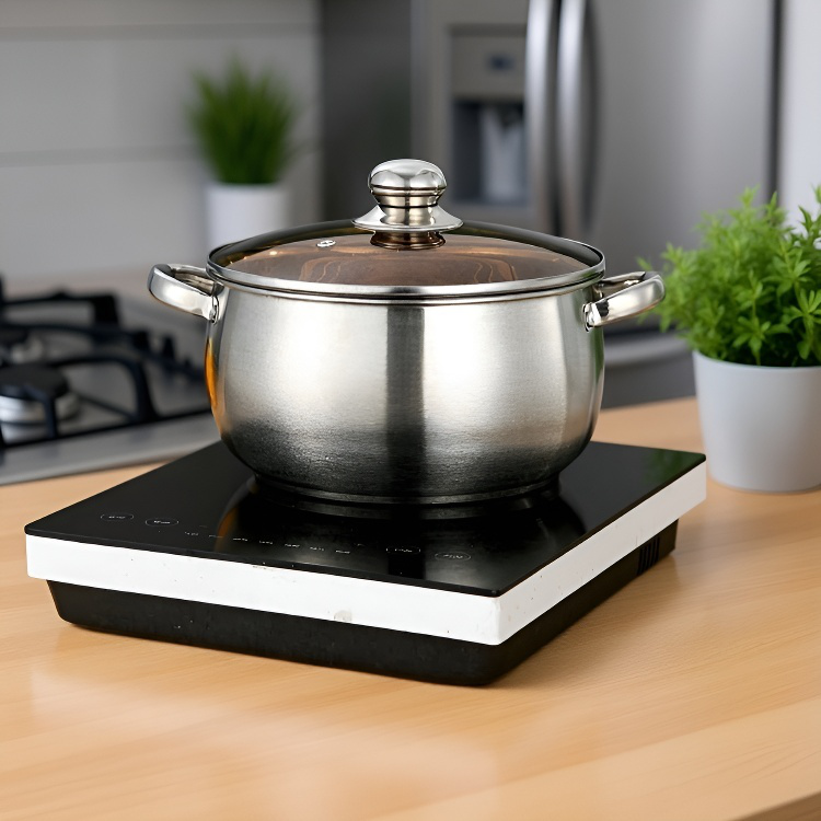 Pot à pommes épaissi en acier inoxydable SL304