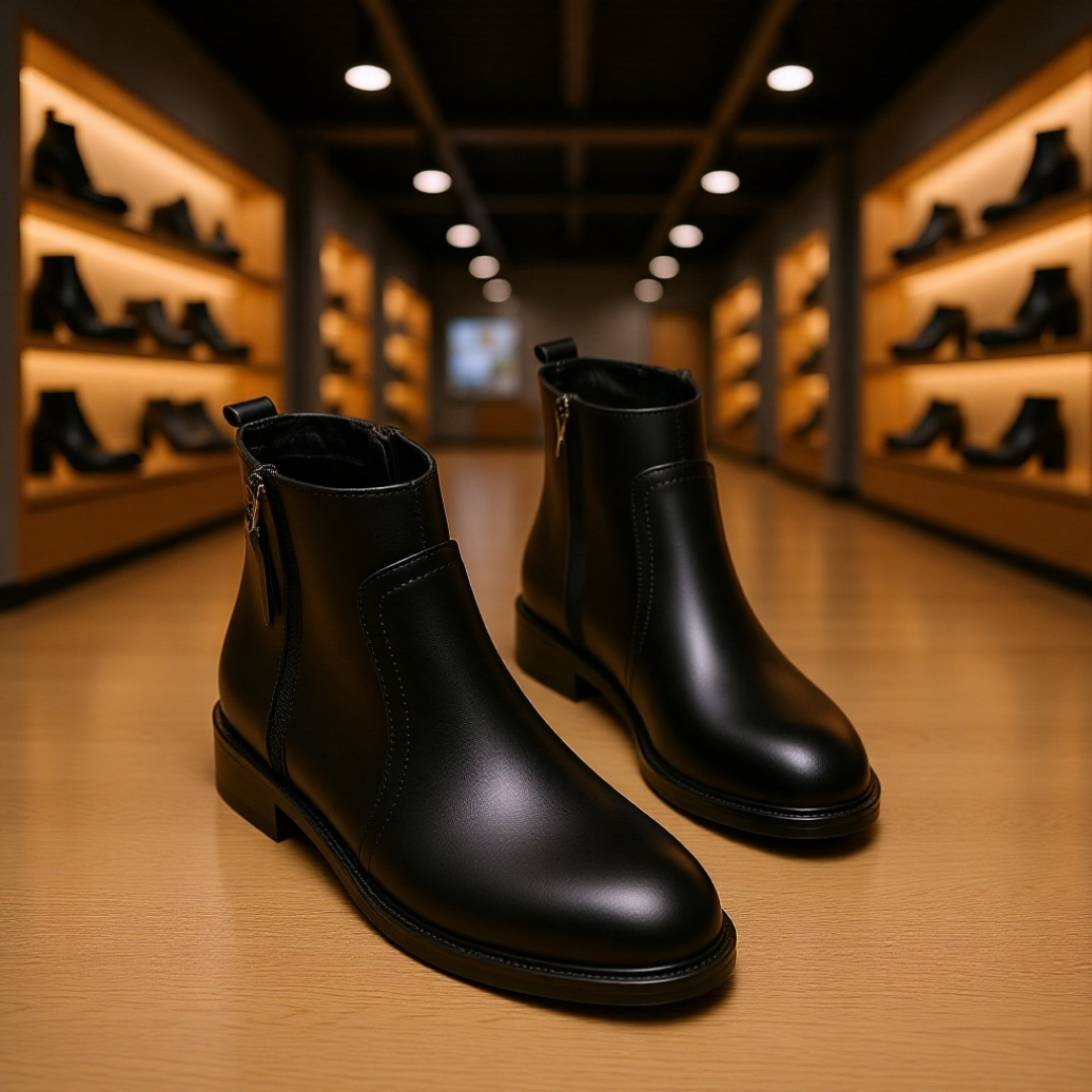 ブーツ レディース ショートブーツ 2024年秋冬新作 チェルシー スノーブーツ フラット