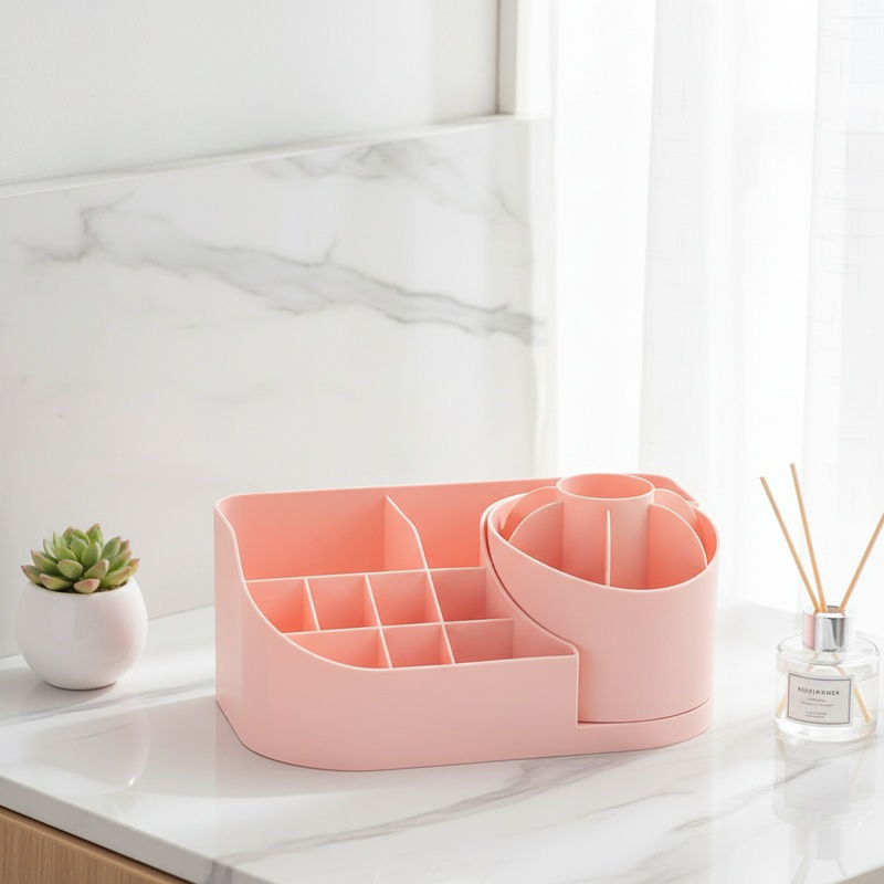 Rotating Organizer Storage Box Office Multifunction