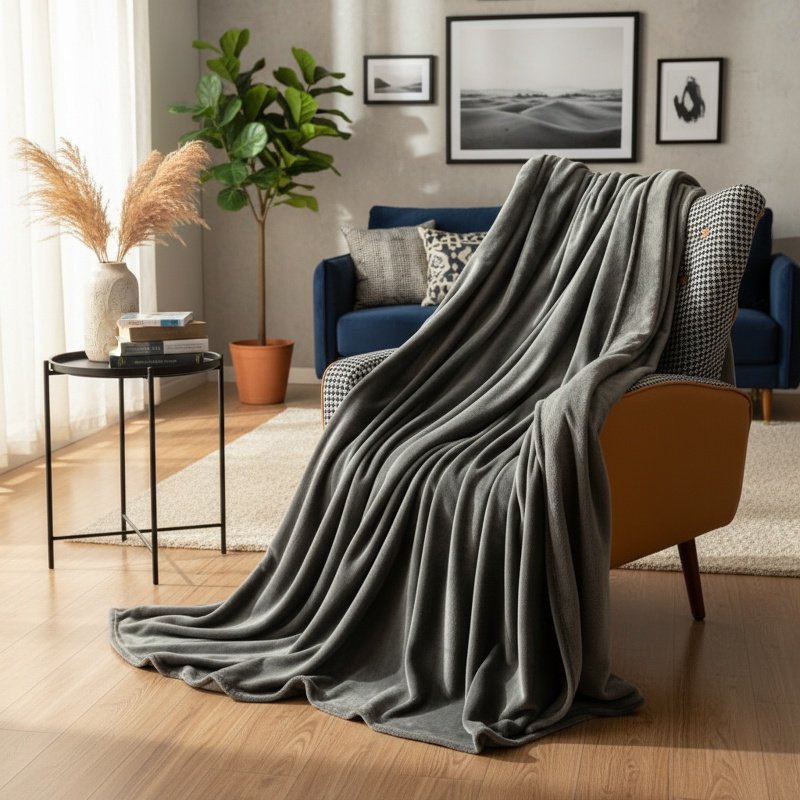 Double-sided Thick Flannel Blanket
