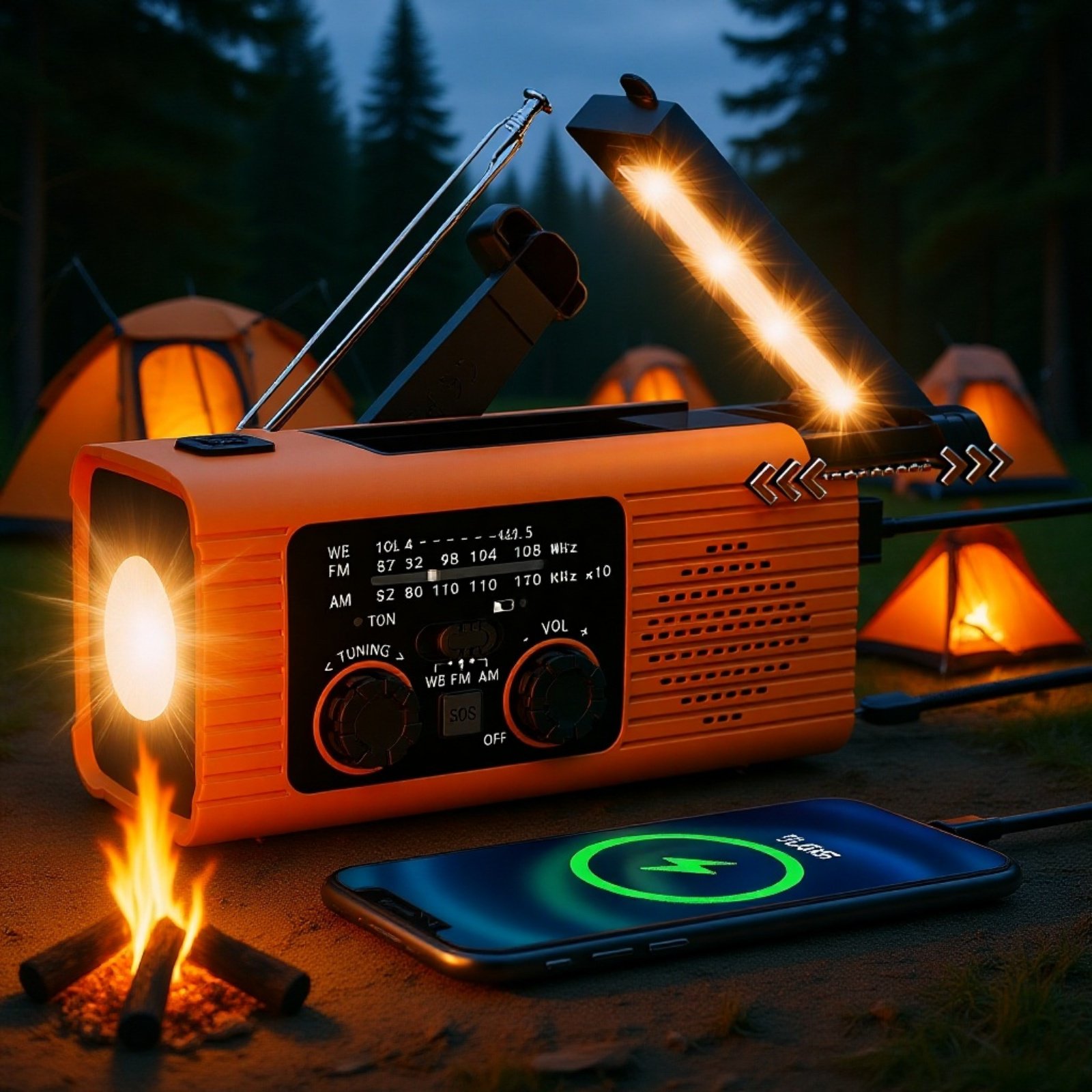 Handkurbel-Akkuradio