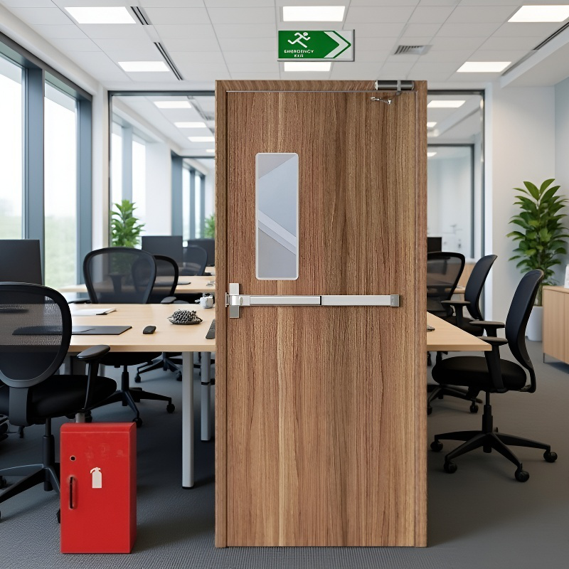 Únikový zámek s tlačnou tyčí pro požární dveře