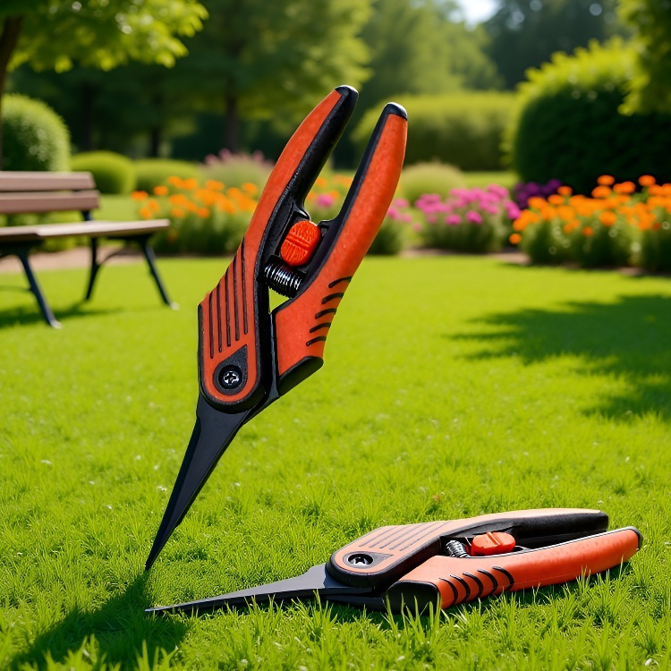 園芸用はさみ 園芸鋏 シャープで耐久性がある セーフティキャッチ やぶ 滑り止めハンドル