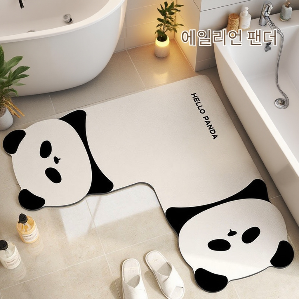 위생적인 L자형 주방 매트